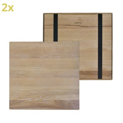 Holzauflage für USM Haller Regale, Größe L, 50 cm x 50 cm, Eiche, weißgeölt