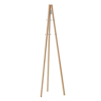 Kiila Kleiderständer, Esche klar lackiert, Weiß