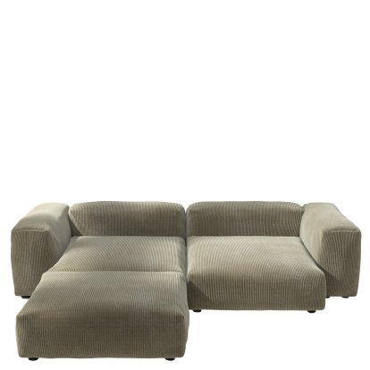 Vetsak Sofa Set 3, Cord velours - Khaki, Ohne Kissen