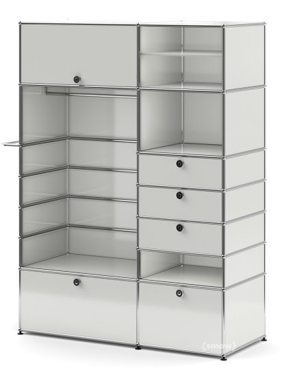 USM Haller Garderobenschrank Typ 2, Lichtgrau RAL 7035