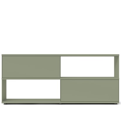 Flow Q Sideboard, 200 cm, 86,4 cm (2 Klappen), Grün