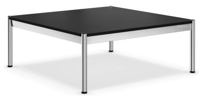 USM Haller Couchtisch, 100 x 100 cm, Fenix, Nero - Schwarz