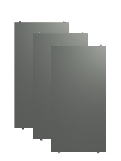 String System Regalböden (3er Pack), 58 x 30 cm, Dunkelgrau lackiert