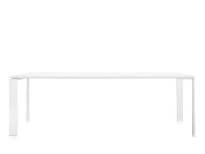 Four Tisch, L 223 x B 79 cm, Soft Touch Weiß, Weiß lackiert