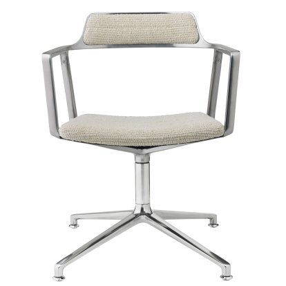 Swivel 452 Drehstuhl, Viskose-Woll-Mix Wavy, Poliert