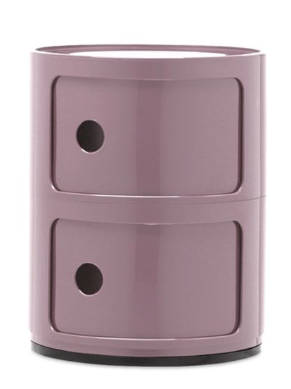 Componibili Container rund 2 Fächer, Mauve