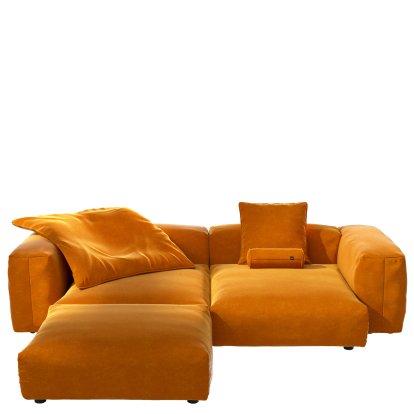 Vetsak Sofa Set 3, Suave - Orange, Mit Kissen