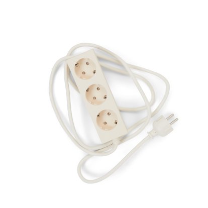 Power Bar / Beam Steckdosenleiste, 3 Steckdosen, Pearl, 2 m