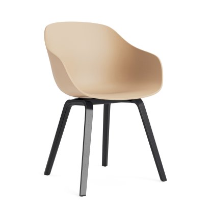 About A Chair AAC 222 Stuhl, Eiche schwarz lackiert, Pale peach 2.0
