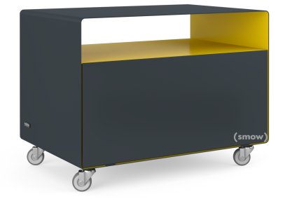 Rollwagen R 107, Zweifarbig, Anthrazitgrau (RAL 7016) - Verkehrsgelb (RAL 1023), Industrierollen