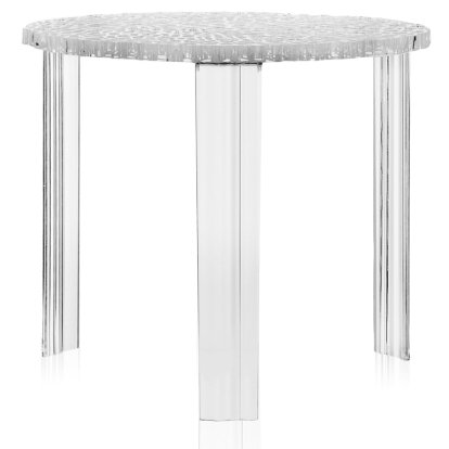 T-Table Beistelltisch, 44 cm, Transparent, Glasklar