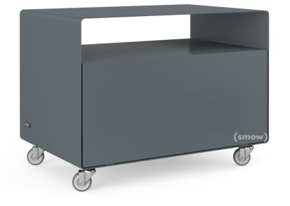 Rollwagen R 107, Einfarbig, Basaltgrau (RAL 7012), Industrierollen