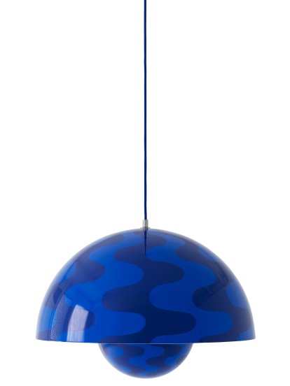 Flowerpot VP2 Pendelleuchte, Cobalt blue/twilight blue