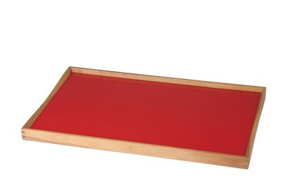 Turning Tray Tablett, L (38 x 51 cm), Schwarz/Rot