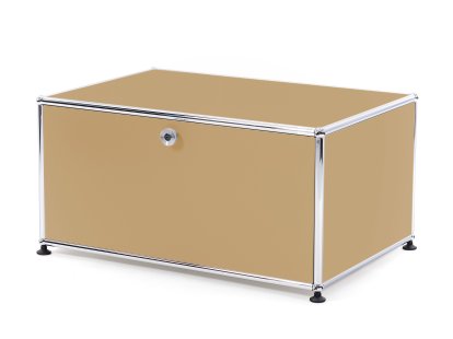 USM Haller Druckercontainer, 75 cm, USM beige, Mit Füßen