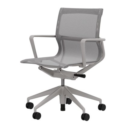 Physix, TrioKnit silbergrau, Kunststoff, soft grey, Hart für Teppichboden