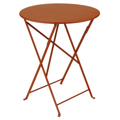 Bistro Klapptisch rund, H 74 x Ø 60 cm, Kandierte Orange