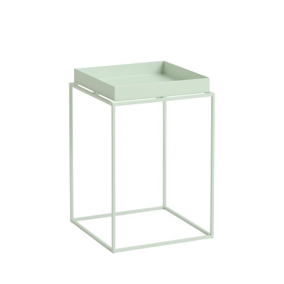 Tray Beistelltisch, H 40/44 x B 30 x T 30 cm, Soft mint