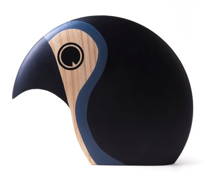 Discus Holzfigur, Groß, grau