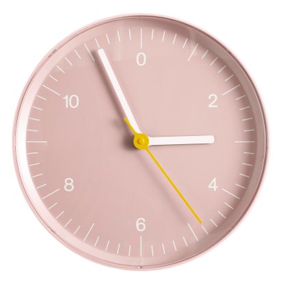 Wall Clock Wanduhr, Pink