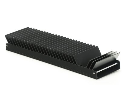 USM Inos CD-Einsatz für USM Haller Ausziehtür, 50 (für 5 x 28 CDs), Graphitschwarz RAL 9011