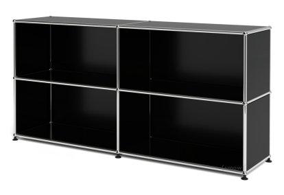 USM Haller Sideboard L offen, Graphitschwarz RAL 9011