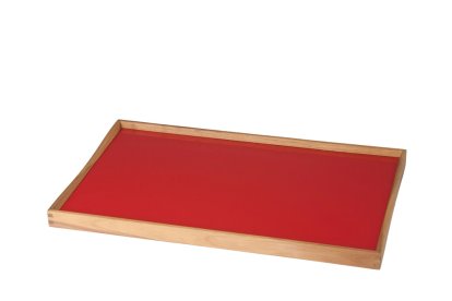 Turning Tray Tablett, M (30 x 48 cm), Schwarz/Rot