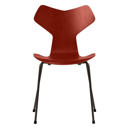Grand Prix 3130 Stuhl, Gefärbte Esche, Venetian red, Black