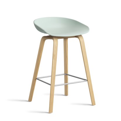 About A Stool AAS 32 Barhocker, Küchenvariante: Sitzhöhe 64 cm, Eiche lackiert, Dusty mint 2.0