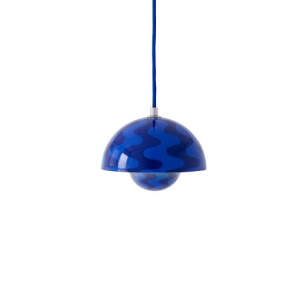 Flowerpot VP10 Pendelleuchte, Cobalt blue/twilight blue