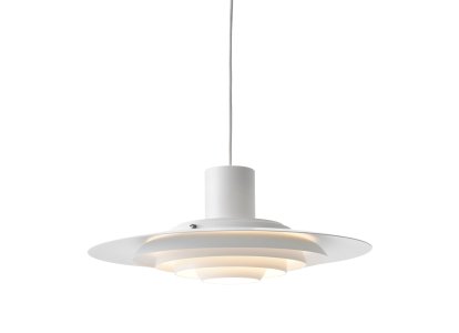 P376 Pendelleuchte, KF1 (Ø 47,5 cm), Weiß matt