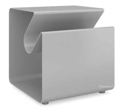 V44 Beistelltisch, Weißaluminium (RAL 9006), Gleiter