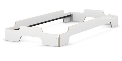 Rolf Heide Stapelliege, 90 x 200, CPL weiß, Kanten geölt und gewachst, Ohne Lattenrost