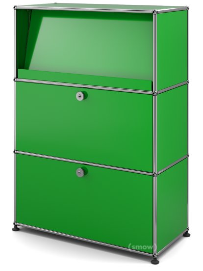 USM Haller Highboard M mit Schrägtablar, USM grün