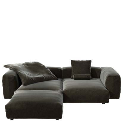 Vetsak Sofa Set 3, Suave - Anthracite, Mit Kissen