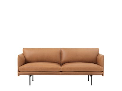 Outline Sofa, Zweisitzer, Leder cognac