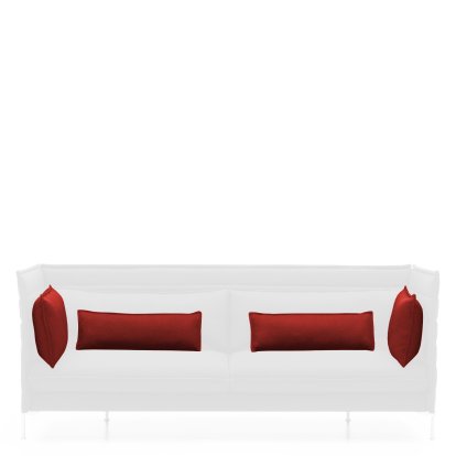 Kissensatz für Alcove Sofa, Für 2-Sitzer, Credo, Red chilli