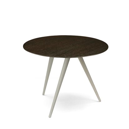 Turn, High (H 43 x Ø 55 cm), Eiche geräuchert, Esche weiß