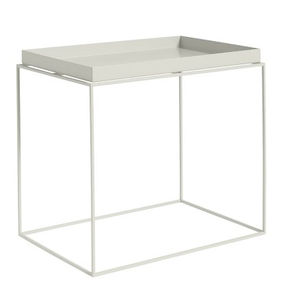 Tray Beistelltisch, H 50/54 x B 40 x T 60 cm, Warm grey