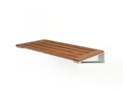 Knax Schuhablage, Ablage 6 (60 cm), Walnuss geölt, Grau