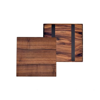 Holzauflage für USM Haller Regale, Größe M, 35 cm x 35 cm, Amerikanischer Nussbaum