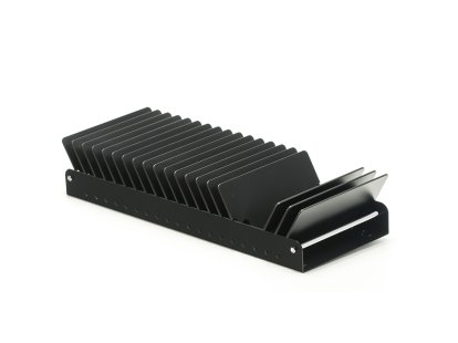 USM Inos CD-Einsatz für USM Haller Ausziehtür, 35 (für 5 x 19 CDs), Lichtgrau RAL 7035