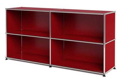 USM Haller Sideboard L offen, USM rubinrot