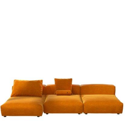 Vetsak Sofa Set 4, Suave - Orange, Mit Kissen