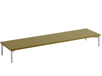 Stacked Podium 2.0 Tube Base, 131 x 17,15 x 35 cm, Braungrün / Grau