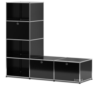 USM Haller Garderobenregal/Bank, Graphitschwarz RAL 9011