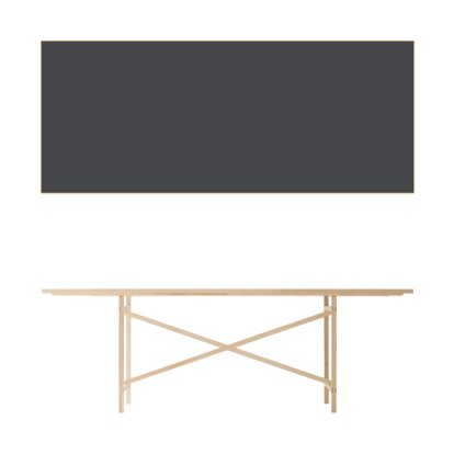 Egon Tisch, 220 cm, Melaminharz anthrazit