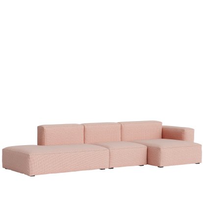 Mags Soft Sofa Kombination 4, Armlehne rechts, Tartaglia 861 - rot/weiß