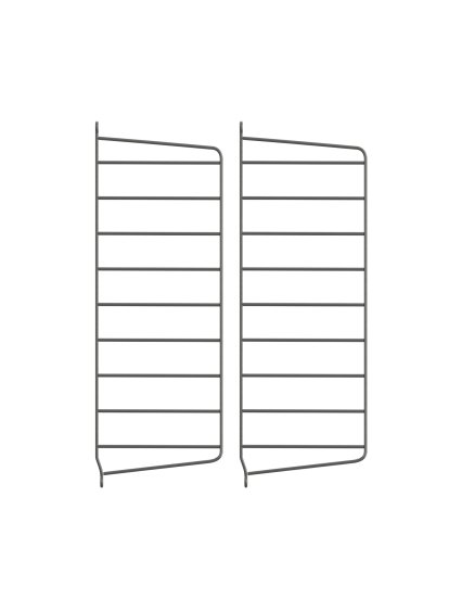 String System Wandleiter, 2er Set, 50 x 20 cm, Dunkelgrau