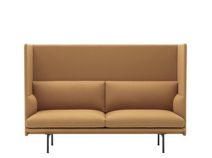 Outline Highback Sofa, Zweisitzer, Stoff Vidar 472 - Mustard